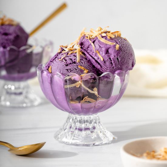 Ube Ice Cream - Recipe photo by takestwoeggs