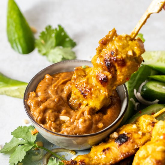 Thai Satay Chicken - Recipe photo by sugarsaltmagic