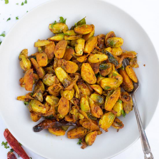 Indian Brussels Sprouts - Recipe photo by pipingpotcurry