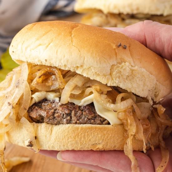 Oklahoma Fried Onion Burger - Recipe photo by stateofdinner