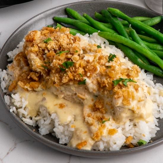 Slow Cooker Ritz Cracker Chicken - Recipe photo by SlowCookerMeals