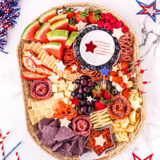 4th of July Charcuterie Tray - Recipe photo by familyfreshmeals