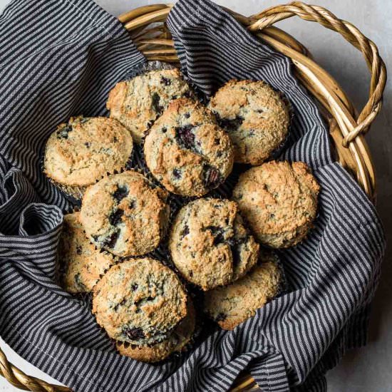 Almond Flour Blackberry Muffins - Recipe photo by Chef Molly