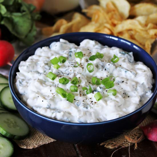 Spinach Vidalia Onion Dip - Recipe photo by thekitchenismyplayground