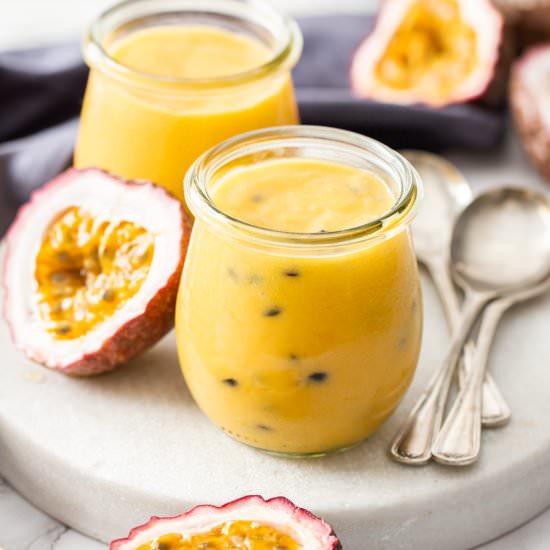 Passionfruit Curd - Recipe photo by sugarsaltmagic