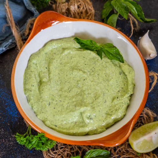 Green Goddess Mayonnaise - Recipe photo by Whiskaffair