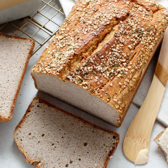 Yeast-Free Buckwheat Blender Bread - Recipe photo by fresh is real