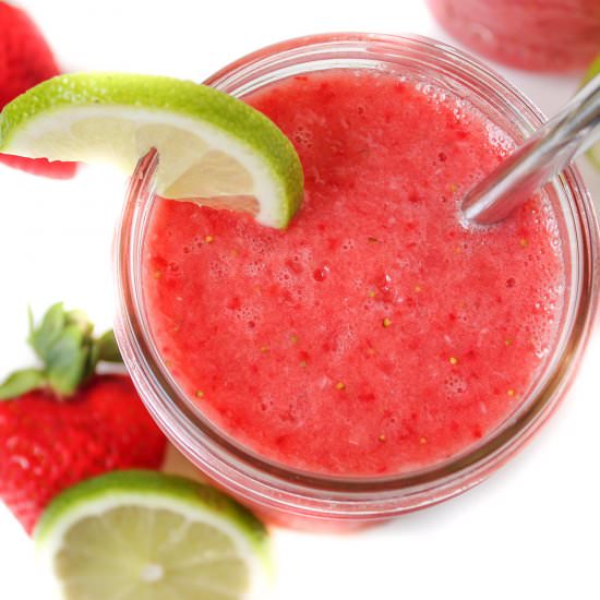 Strawberry Watermelon Slush - Recipe photo by TheGardenGrazer