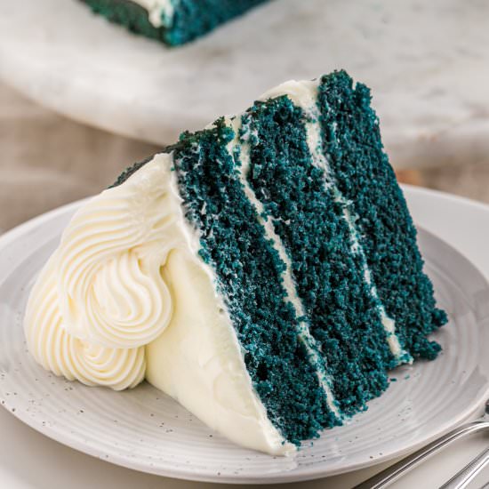Blue Velvet Cake - Recipe photo by grandbabycakes