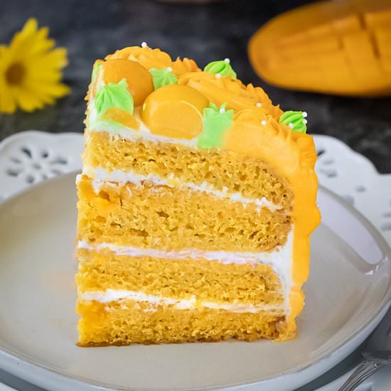 Eggless Mango Cake - Recipe photo by ruchiskitchen