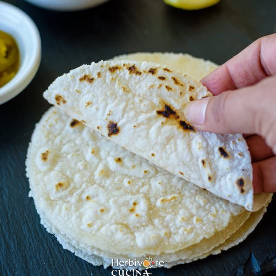 Gluten-Free Cassava Tortillas - Recipe photo by Herbivore Cucina