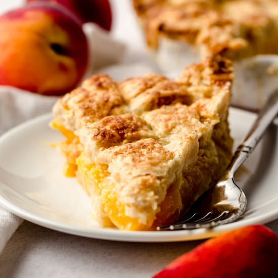 fresh peach pie - Recipe photo by freshaprilflours