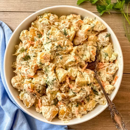 Easy Potato Salad (no eggs) - Recipe photo by SugarandSnapPeas