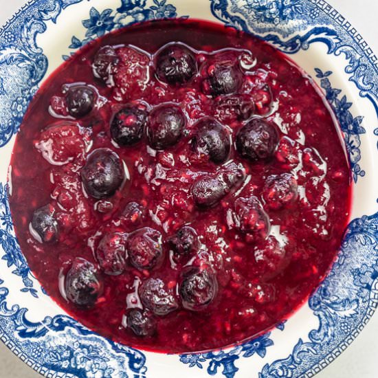 5-Ingredient Berry Compote (2 Ways) - Recipe photo by The Mediterranean Dish