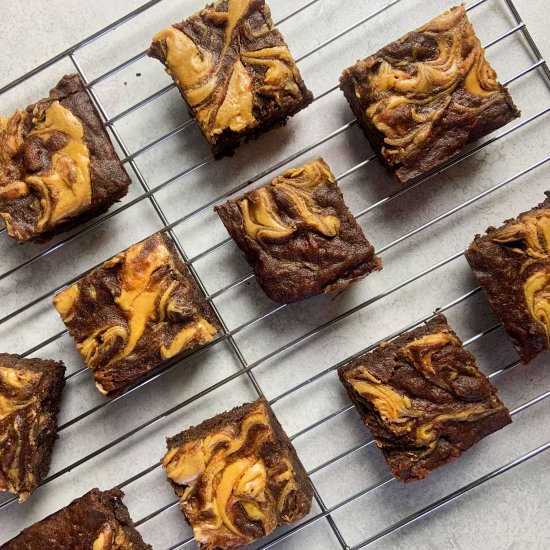 Peanut butter banana brownies - Recipe photo by hornoMX