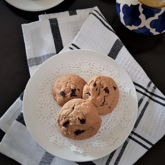 Chewy Chocolate Chip Cookies - Recipe photo by Jayanthy Asokan