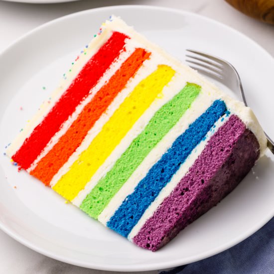 Rainbow Cake - Recipe photo by AllThingsMamma