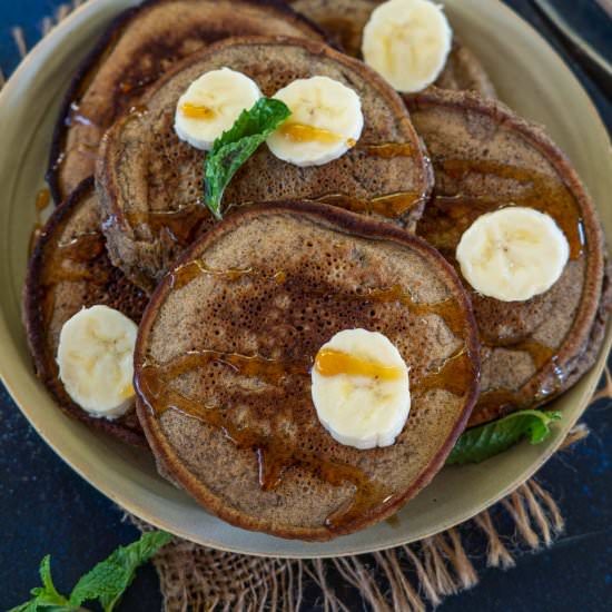 Ragi Banana Pancakes - Recipe photo by Whiskaffair