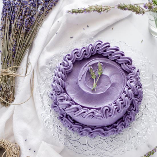 Earl Grey Lavender Cake - Recipe photo by PastryWishes