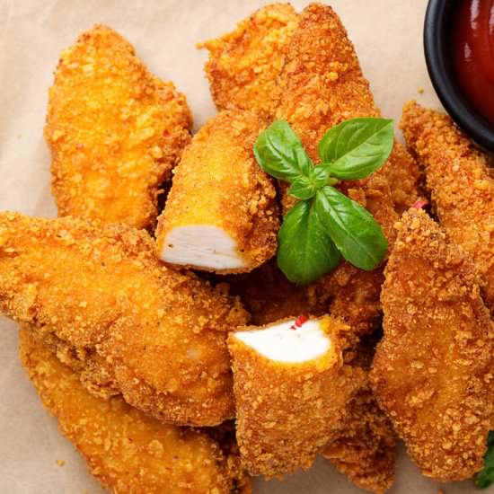 Oven Fried Chicken Fingers - Recipe photo by EatsByTheBeach