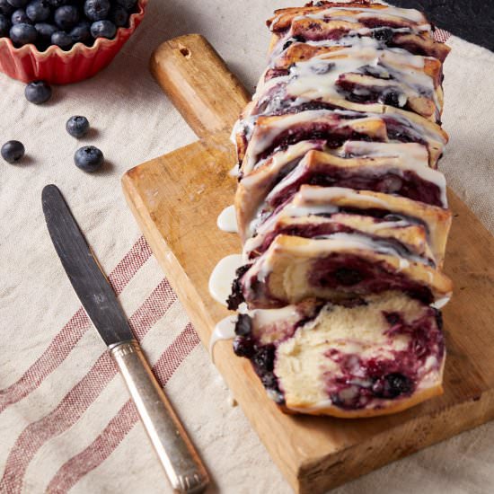 Lemon Blueberry Pull Apart Bread - Recipe photo by Barbara Curry