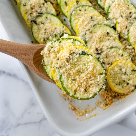 Zucchini and Squash Bake - Recipe photo by freshapron