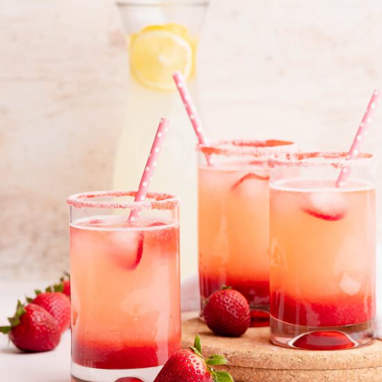 Strawberry Lemonade - Recipe photo by butter and bliss