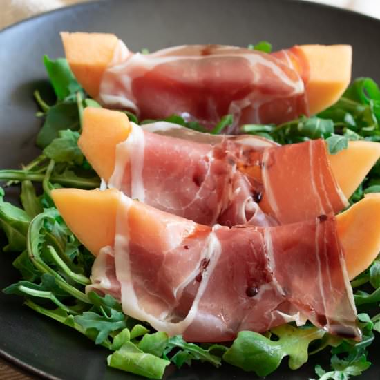 Cantaloupe with Prosciutto - Recipe photo by GiangisKitchen