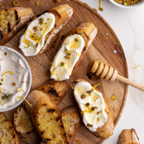 Ricotta Honey Toast - Recipe photo by CookhouseDiary