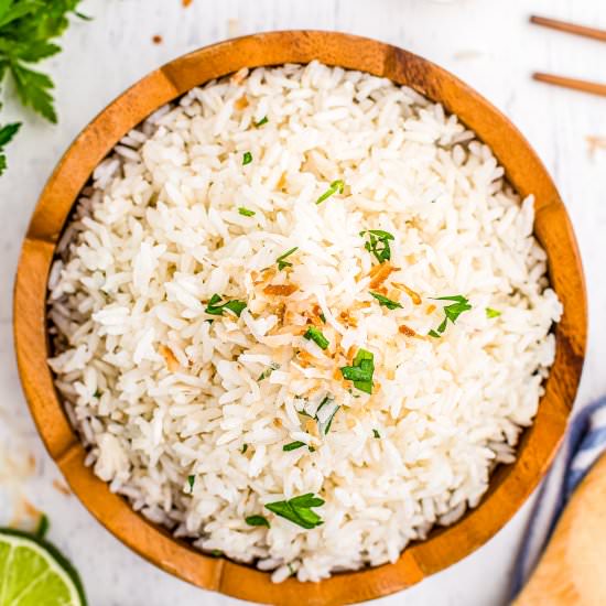 Coconut Rice - Recipe photo by FoodFolksandFun