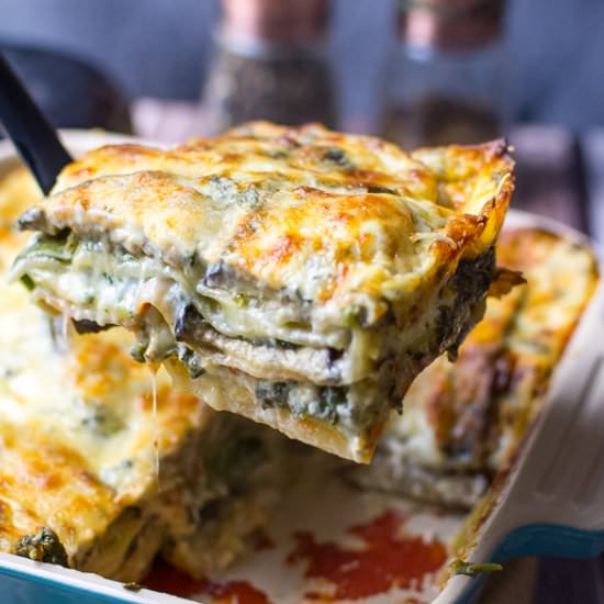 Courgette and Aubergine Lasagna - Recipe photo by somebodyfeedseb