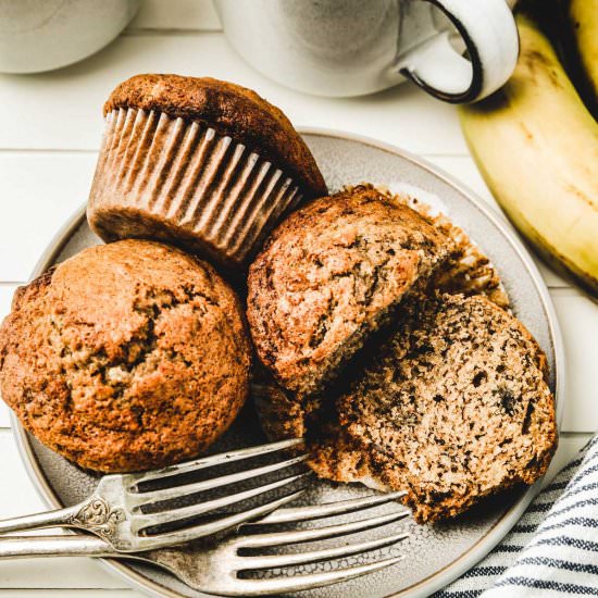 Banana Bread Muffins Recipe - Recipe photo by Sweetly Cakes