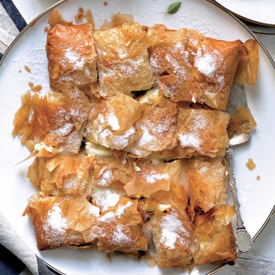 Cheese Phyllo Pastry from Chania - Recipe photo by The Greek Foodie