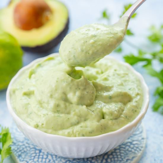 avocado sauce - Recipe photo by everyday-delicious.com