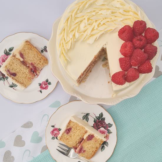 Raspberry & White Chocolate Cake - Recipe photo by Daisy Cake Company