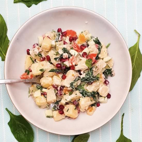 Pomegranate Potato Salad - Recipe photo by russellsomethingup