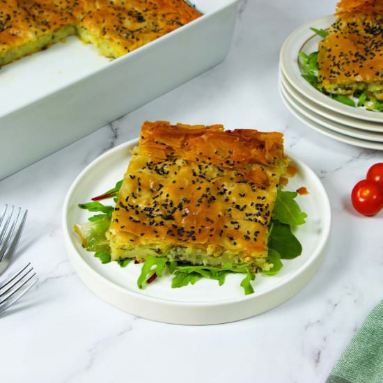 Vegan Filo Potato Pie - Recipe photo by fooodlove