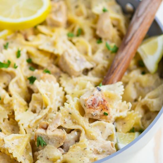 Creamy Lemon Chicken Pasta - Recipe photo by pumpkinnspice