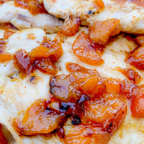 Brown Butter Peach Bourbon BBQ - Recipe photo by NotEntirelyAverage