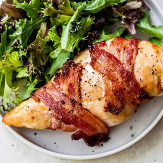 Bacon-Wrapped Air Fryer Chicken - Recipe photo by Skinnytaste
