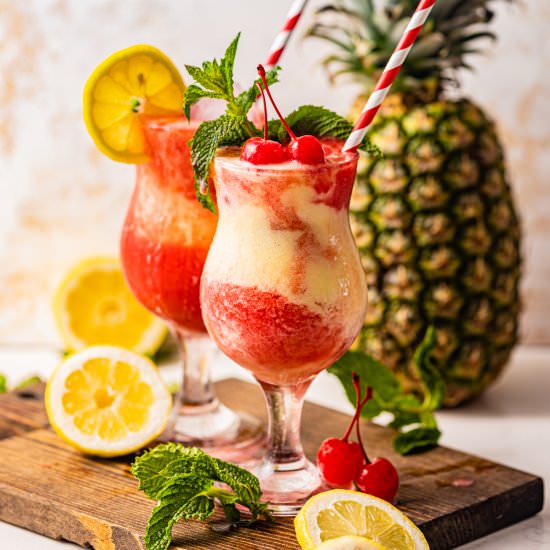 Miami Vice Drink - Recipe photo by BritneyBreaksBread