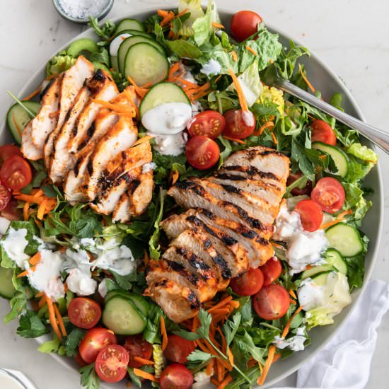 buffalo chicken salad recipe - Recipe photo by withspice