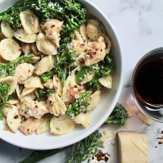 Chicken & Baby Broccoli Pasta Dinne - Recipe photo by Red Wine Dragons