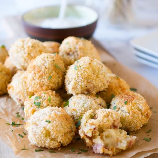 Irish Cheddar + Bacon Croquettes - Recipe photo by sipandsanity