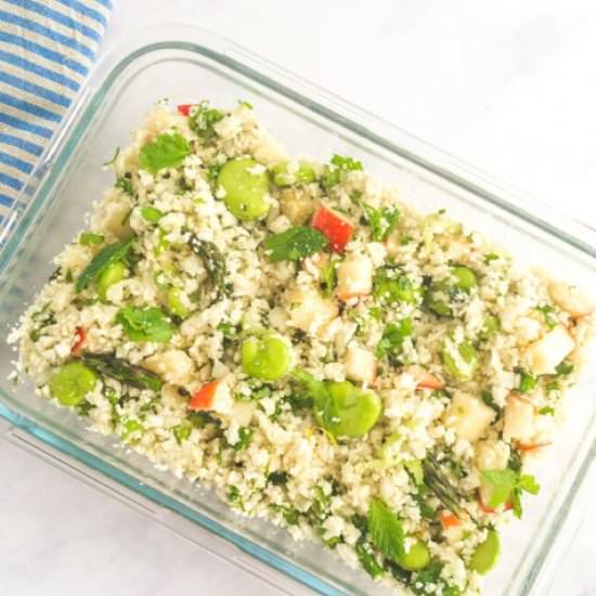 Broad Bean Cauliflower Rice - Recipe photo by flourishingkitchen