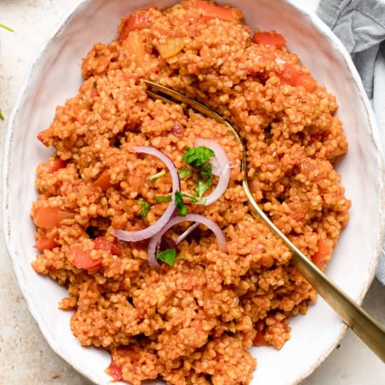 Bulgur Pilav – Healthy & Delicious - Recipe photo by myveganminimalist