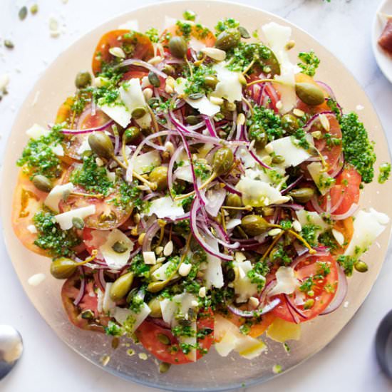 Mediterranean Tomato Salad - Recipe photo by The Spanish Radish
