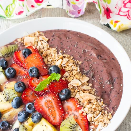 Acai Bowl - Recipe photo by For the Love of Cooking