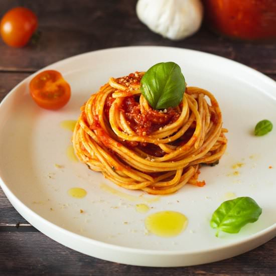 Vegan Pasta Noodles - Recipe photo by Ourplantbasedworld