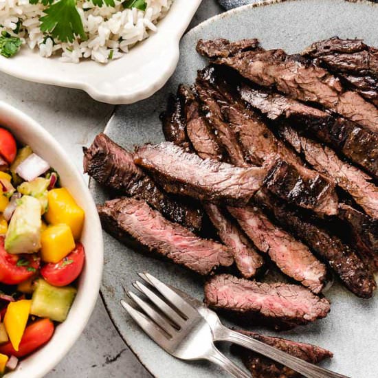 Sauteed Skirt Steak - Recipe photo by Cooking in The Keys